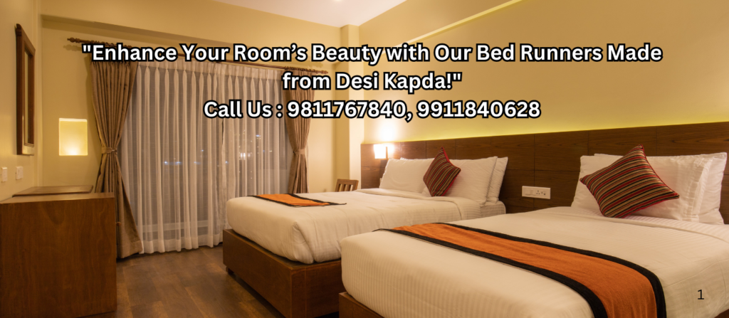 desi kapda hotel bed runner manufacturer in india
