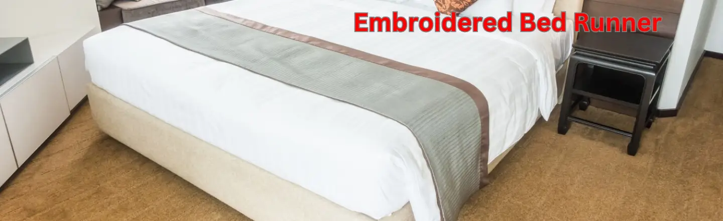 Embroidered Bed Runner